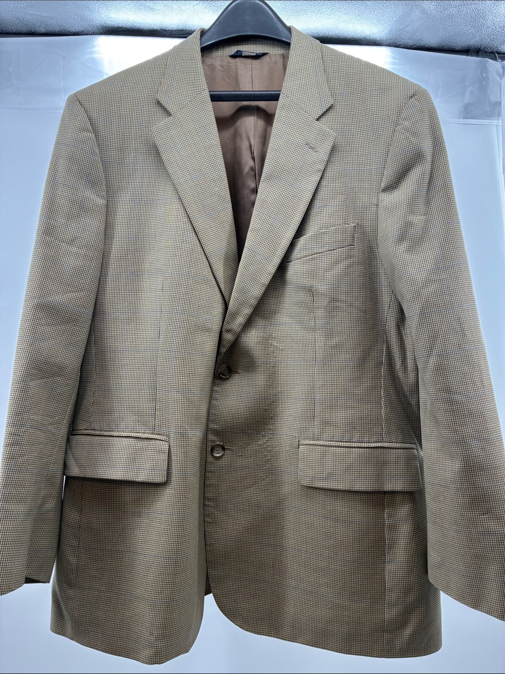 Brooks Brothers Tan Glen Plaid Sport Coat